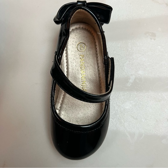 PANDANINJIA sz 5T patent Mary Jane ballet flat with bow and rubber sole - Picture 9 of 10